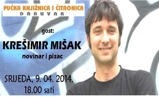 A night with Krešimir Mišak at Public library and reading room Daruvar