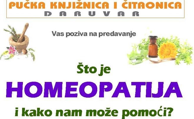 Predavanje o homeopatiji i njezinim učincima 