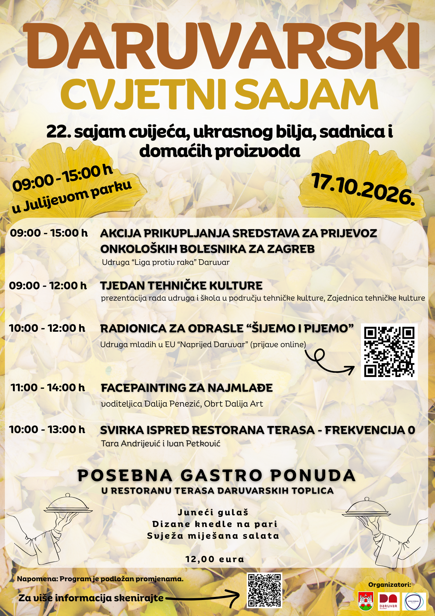 Daruvarski cvjetni sajam plakat 2026